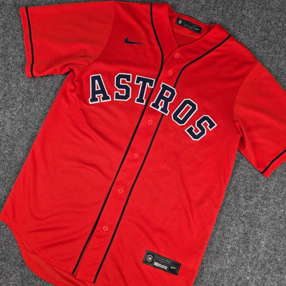 Houston Astros Alex Bregman Nike Baseball Jersey Mens Small 2 T770